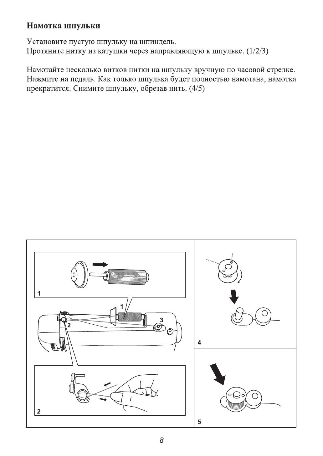 Как правильно вставлять шпульку в машинку