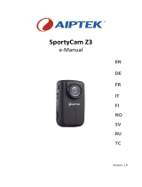 AIPTEK SportyCam Z3 Инструкция по началу работы