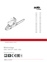 Solo 652 (.325") mit 38 cm Schwert und Kette Руководство пользователя