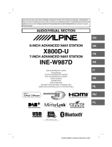 Alpine X800D-U Руководство пользователя