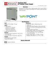 Altronix WAYPOINT307A Техническая спецификация