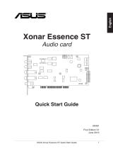 Asus XONAR ESSENCE ST Руководство пользователя