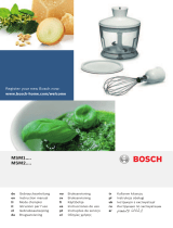 Bosch CleverMixx MSM1 Serie Инструкция по применению