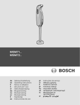 Bosch msm7250 Инструкция по применению