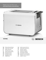 Bosch TAT8611GB Styline 2 Slice Toaster Инструкция по применению
