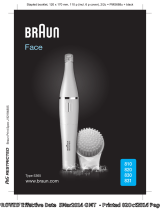 Braun 831 Face Gesichtsreinigungsbürste Руководство пользователя