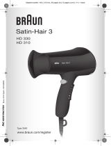 Braun HD330, HD310, Satin Hair 3 Руководство пользователя