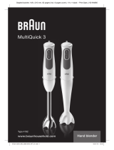 Braun MULTIQUICK 3 MQ3005 CREAM Руководство пользователя