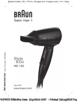 Braun Satin-Hair 1 HD 130 Руководство пользователя