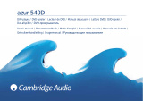 Cambridge Audio AZUR 540D Руководство пользователя