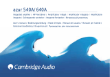 Cambridge Audio Azur 540A Руководство пользователя