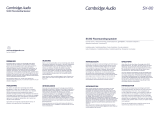 Cambridge Audio SX-80 Инструкция по применению