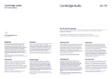Cambridge Audio Sx Инструкция по применению