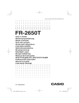 Casio FR-2650T Руководство пользователя