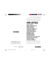 Casio HR-8TEC Руководство пользователя