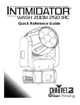 CHAUVET DJ Intimidator Wash Zoom 250 IRC Справочное руководство