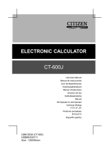 Citizen CT-600J Руководство пользователя