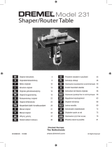 Dremel 231 SHAPER ROUTER TABLE Инструкция по применению