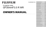 Fujifilm GF30mmF3.5 R WR Инструкция по применению