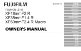 Fujifilm X-Pro1 60mm F2.4 Macro Lens Руководство пользователя