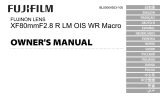 Fujifilm XF80mmF2.8 R LM OIS WR Macro Инструкция по применению