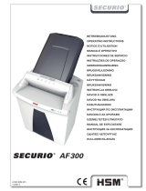 HSM Securio AF300 0.78 x 11mm Инструкция по эксплуатации
