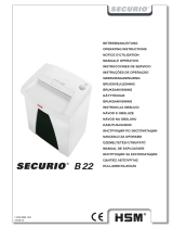 HSM Securio B22 5.8mm Инструкция по эксплуатации