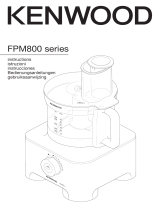 Kenwood FPM810 Multipro Sense Food Processor Инструкция по применению