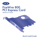 LaCie FIREWIRE 800 PCI EXPRESS CARD Инструкция по применению