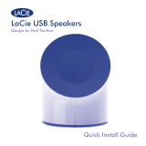 LaCie USB Speakers Design By Neil Poultan Руководство пользователя