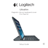 Logitech Ultrathin Magnetic clip-on keyboard cover for iPad Air Инструкция по установке