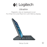Logitech Ultrathin Magnetic clip-on keyboard cover for iPad mini Инструкция по установке