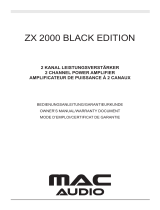 MAC Audio ZX 2000 Инструкция по применению