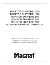 Magnat Audio MONITOR SUPREME 2000 Инструкция по применению