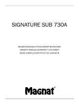 Magnat Audio Signature Sub 730A Инструкция по применению