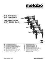 Metabo KHE 2860 Quick Инструкция по эксплуатации
