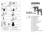 Metabo Sb e 600 R+L Инструкция по эксплуатации
