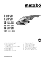 Metabo W 2000-230 Инструкция по эксплуатации