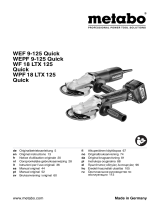 Metabo WF 18 LTX 125 Инструкция по эксплуатации
