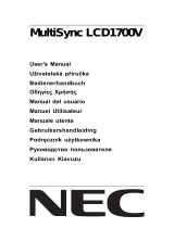 NEC MultiSync® LCD1700V Инструкция по применению