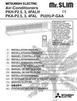 Mitsubishi Electric PKA-P4FAL Инструкция по установке