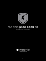 Mophie Juice pack air iPhone 5s Руководство пользователя