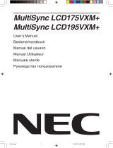 NEC MultiSync® LCD175VXM Инструкция по применению