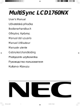 NEC MultiSync® LCD1760NX (Black) Руководство пользователя