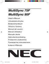 NEC MultiSync® 95F Руководство пользователя
