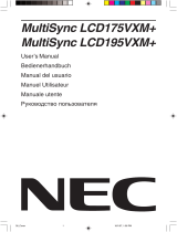 NEC MultiSync® LCD195VXM  Инструкция по применению