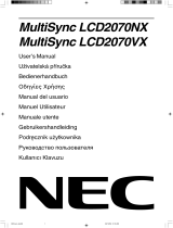 NEC MultiSync® LCD2070NX Инструкция по применению