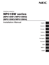 NEC NP01SW Serie Инструкция по применению