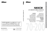 Nikon AF-S 70-200MM F/4G ED VR Руководство пользователя