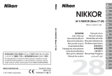 Nikon 28mm F/1.8 Руководство пользователя